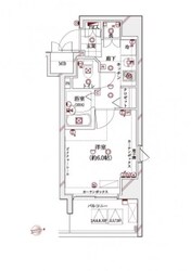 早稲田駅 徒歩5分 8階の物件間取画像